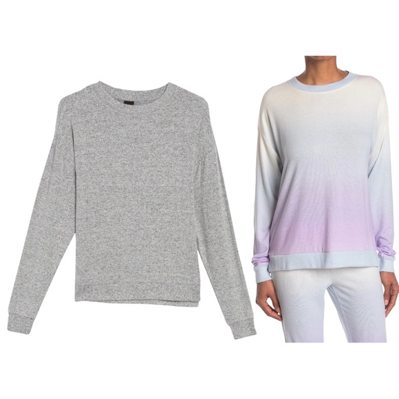 FREE PRESS Cozy Crew Neck Pullover Pearl Grey Marl - Small NWT - Picture 1 of 4